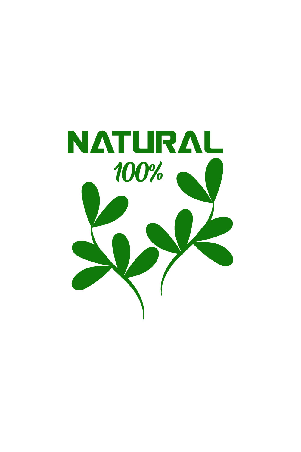 Free eco food logo pinterest preview image.