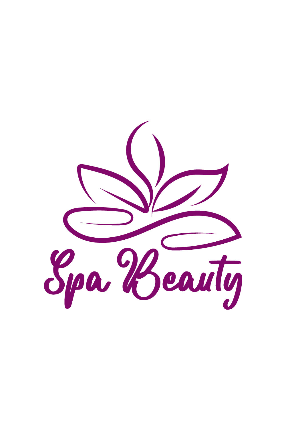 Free Spa Beauty care logo pinterest preview image.