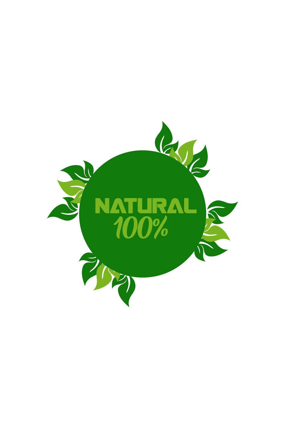 Free herbal logo pinterest preview image.