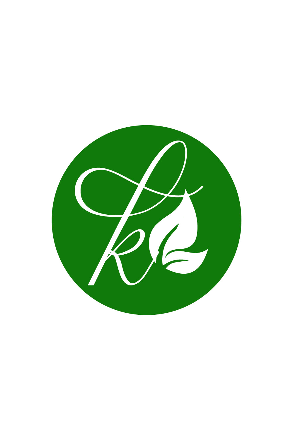 Free k letter green logo pinterest preview image.