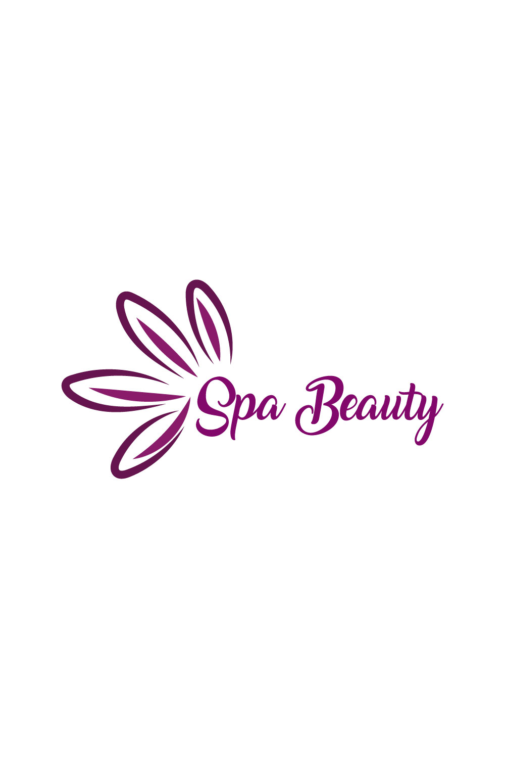 Free naturally spa logo pinterest preview image.