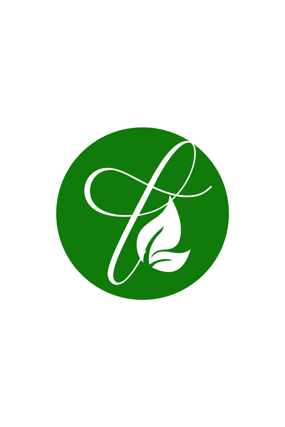 Free botanical logo pinterest preview image.