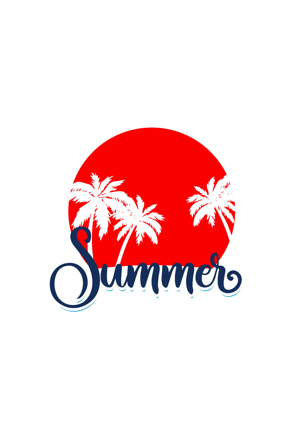 Free Summer logo pinterest preview image.