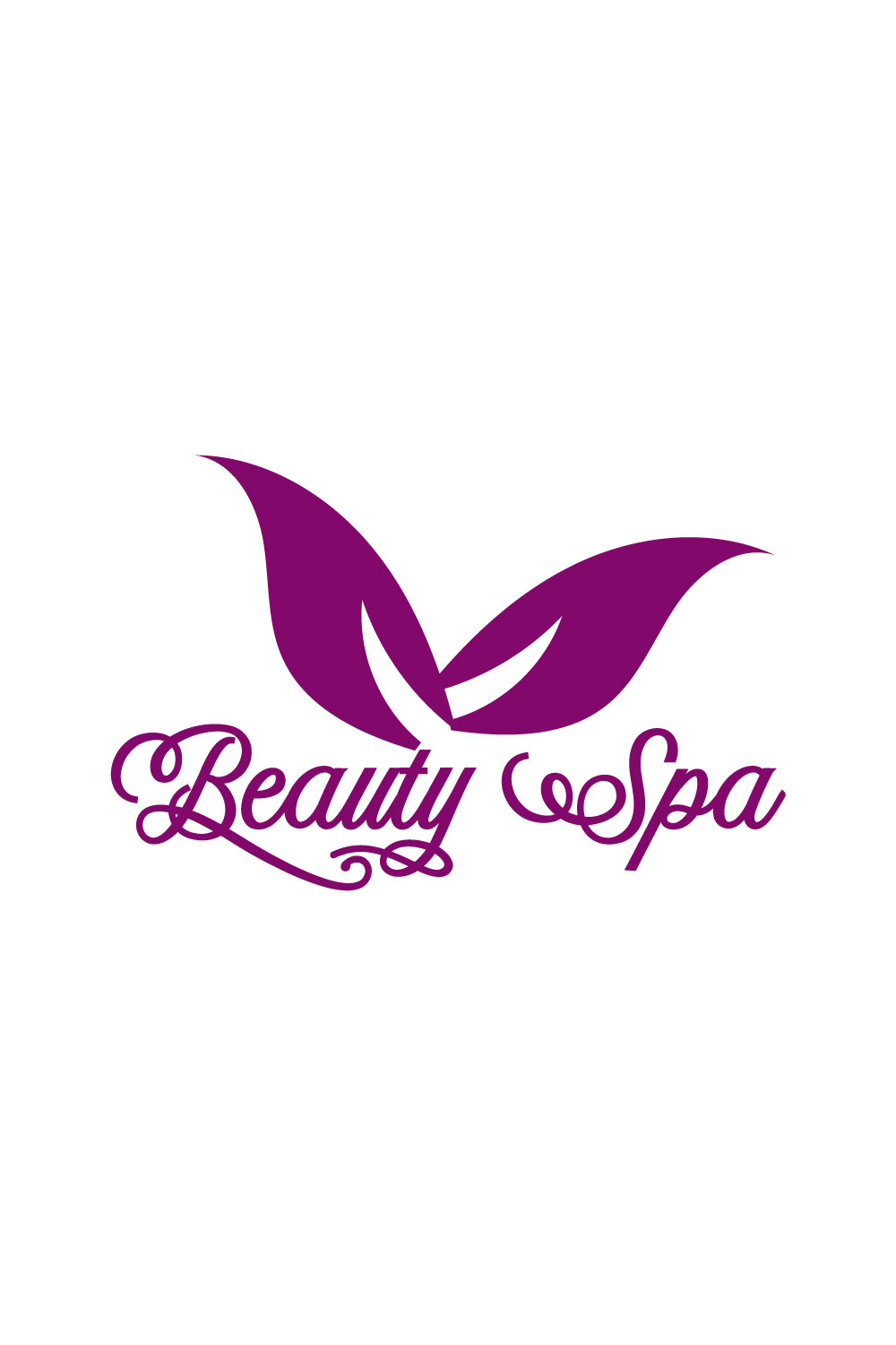 Free Spa Beauty logo pinterest preview image.
