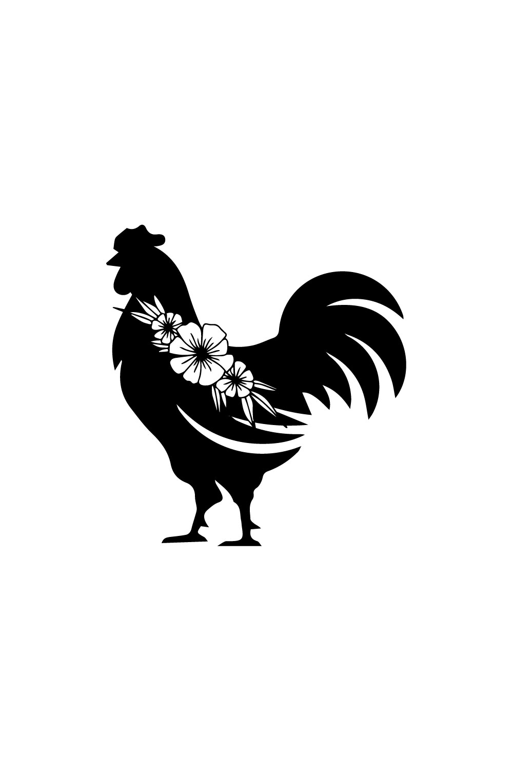 Free rooster logo pinterest preview image.