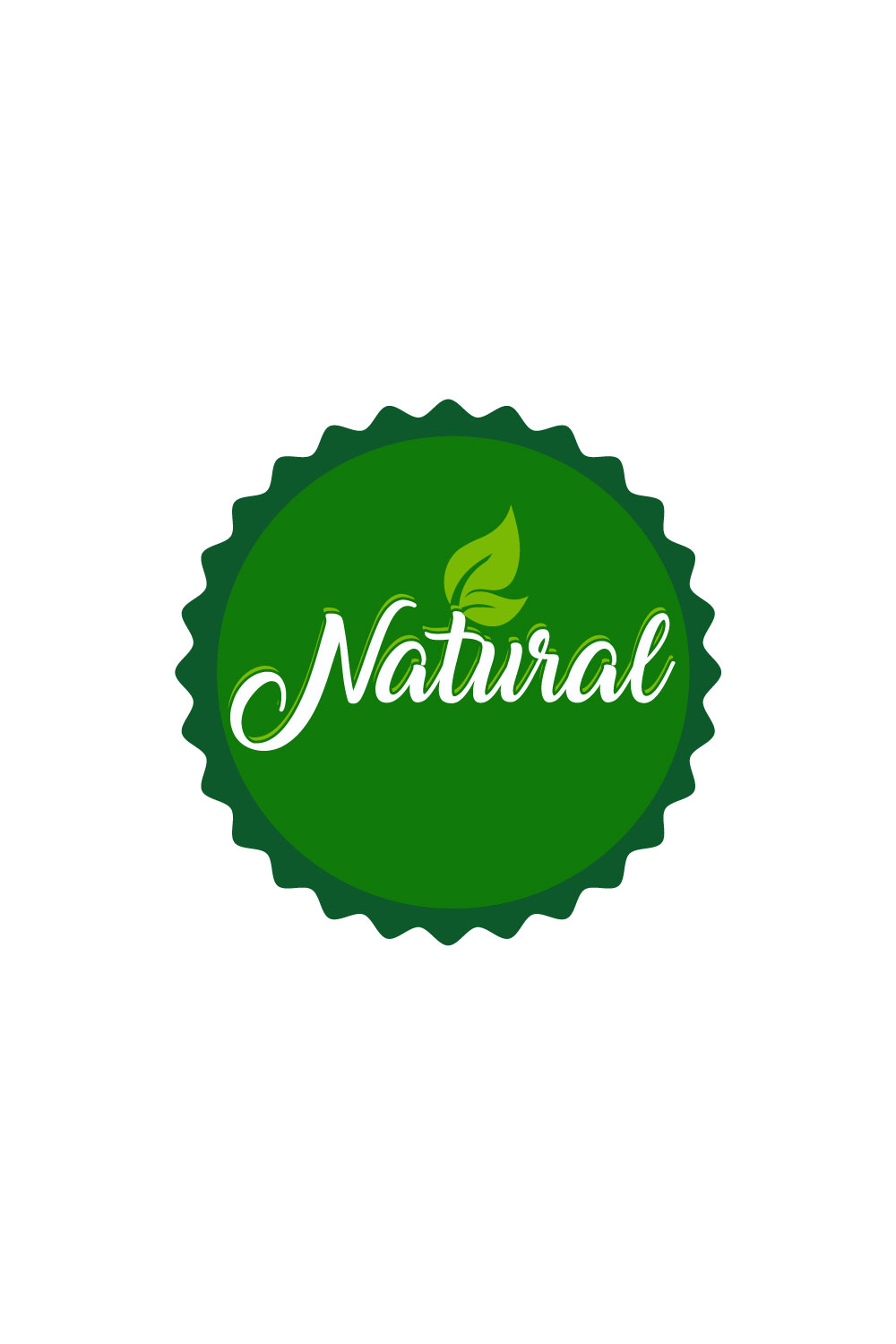 Free eco food logo pinterest preview image.