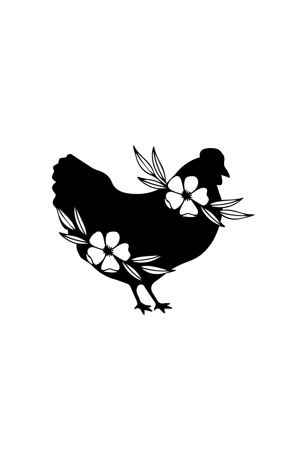 Free chicken logo pinterest preview image.