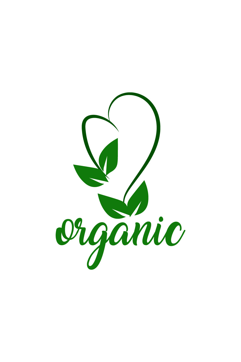 Free botanical elements organic logo pinterest preview image.