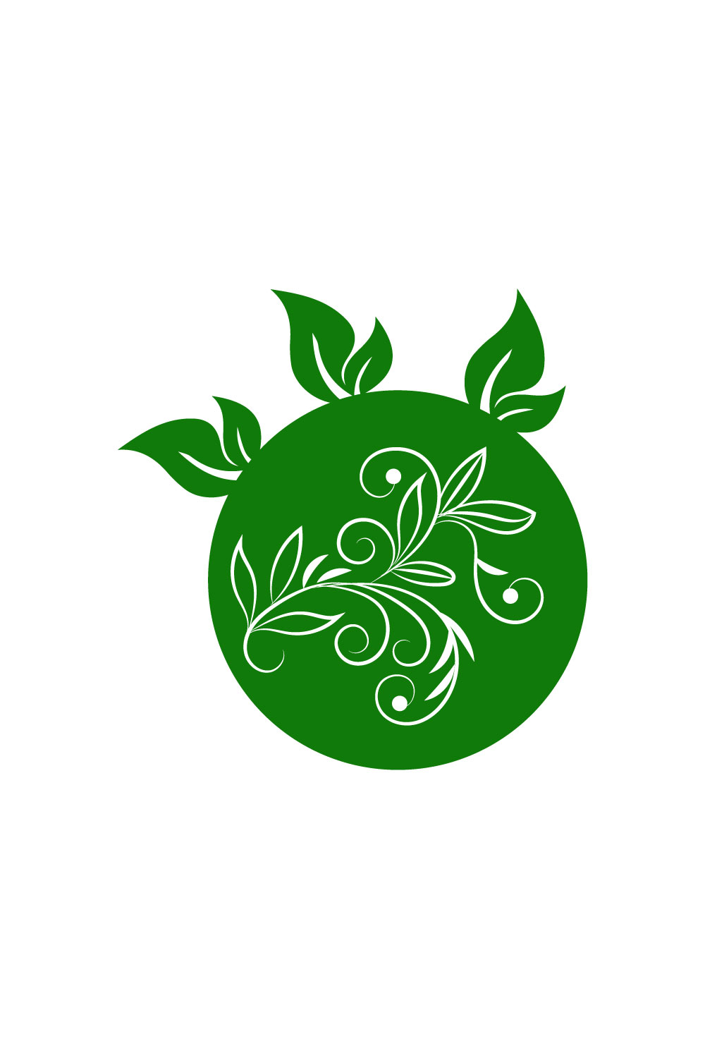 Free green vegetables logo pinterest preview image.