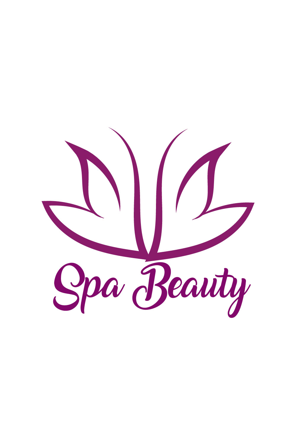 Free Spa Beauty logo pinterest preview image.