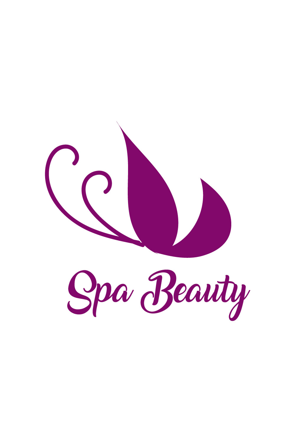 Free Recharge your mind spa logo pinterest preview image.