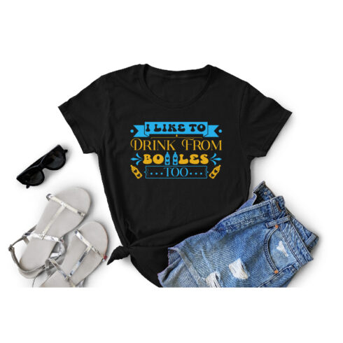 I Like To Drink From Boles Too Funny Cut File T-Shirt cover image.