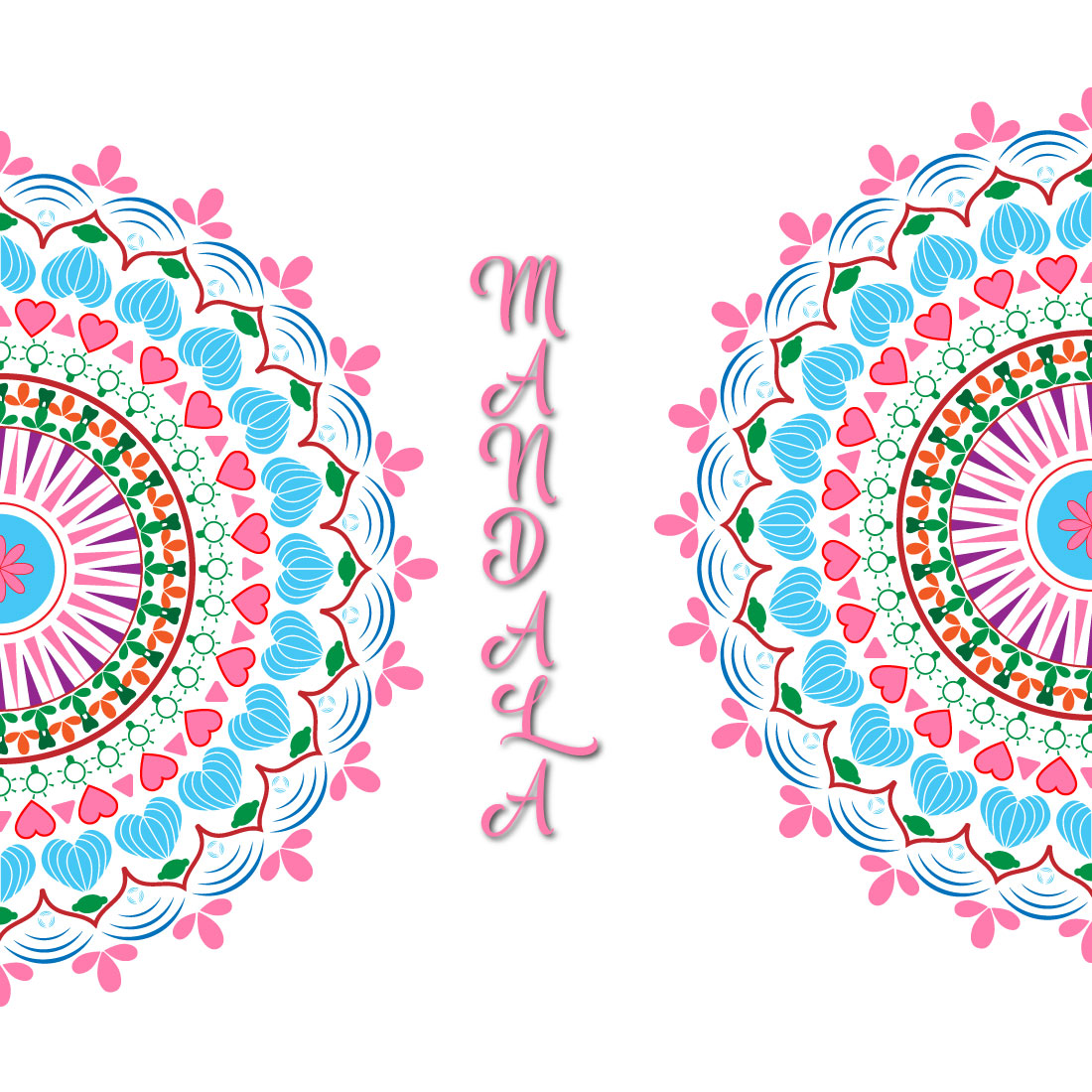 Floral Mandala Design preview image.