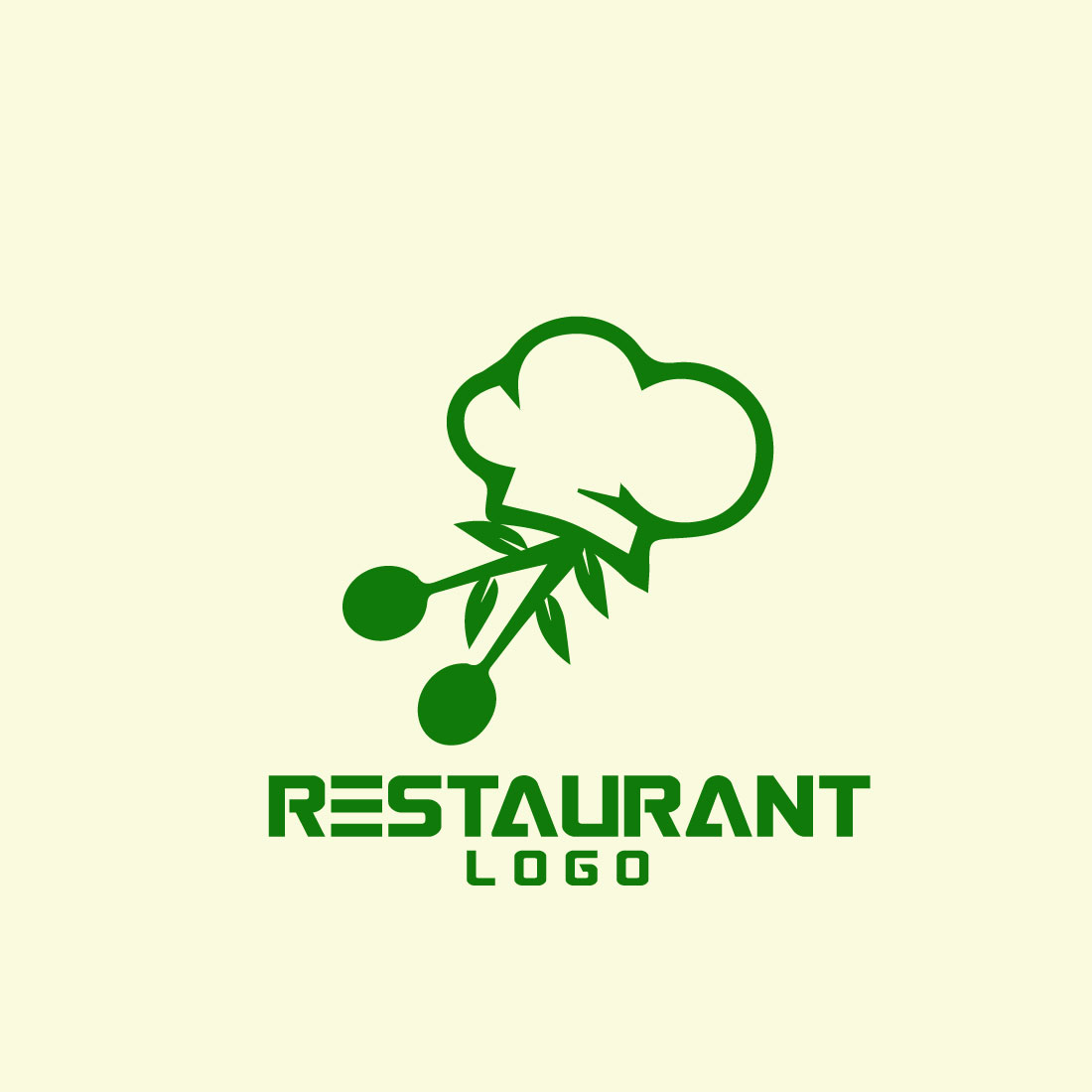 Free Restaurant cool logo cover image.