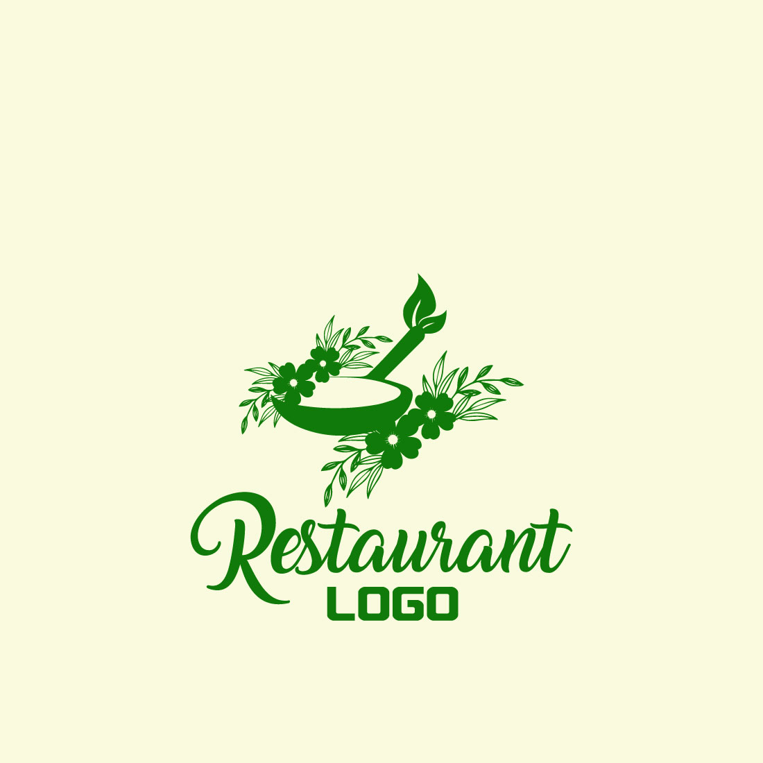 Free Floral Cooking Logo cover image.