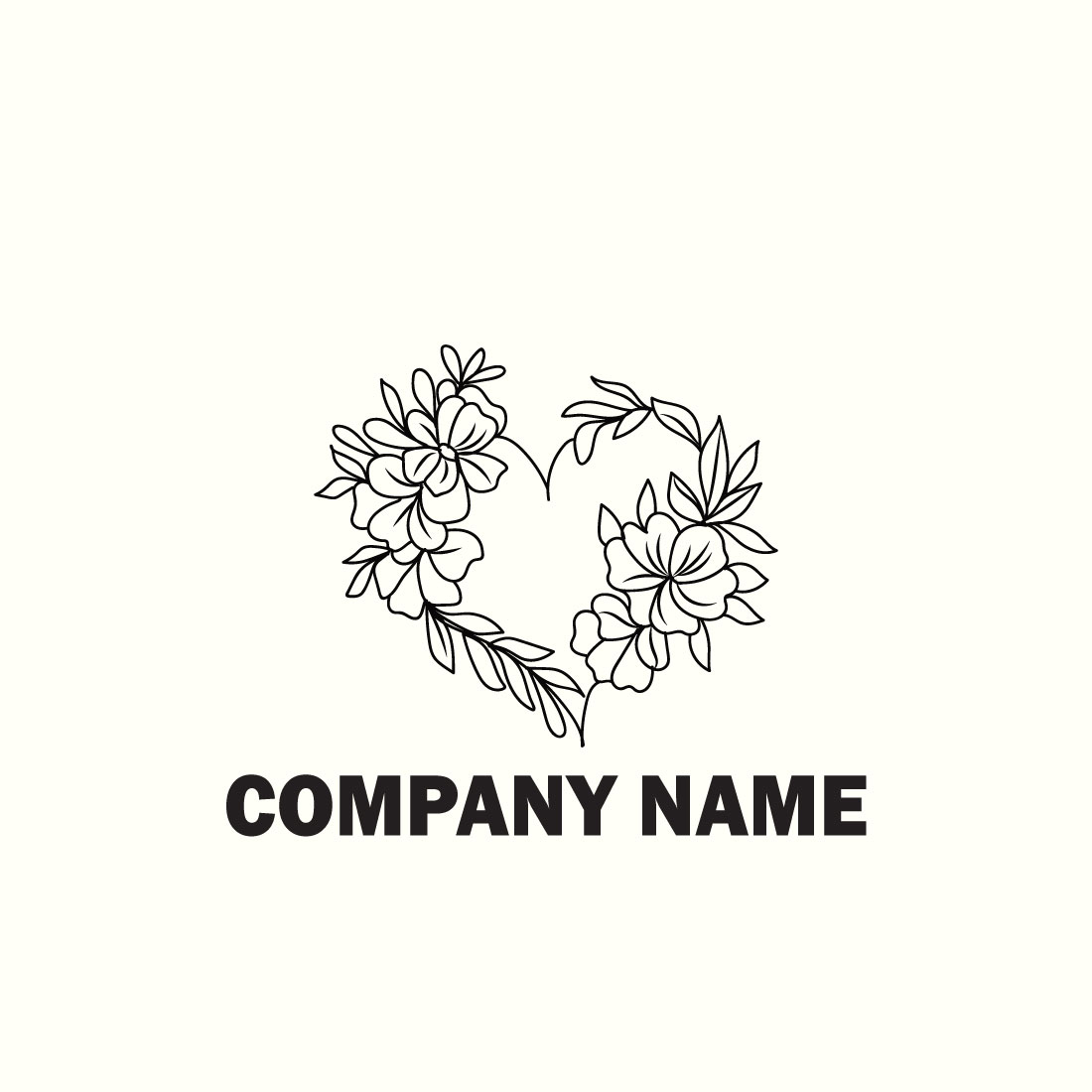 Free best organic logo preview image.