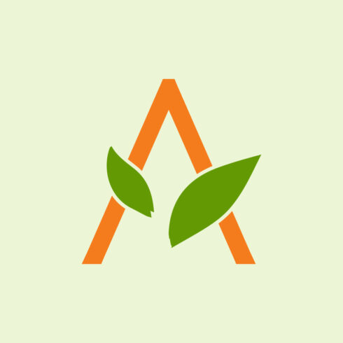 Free A Orange Letter logo cover image.