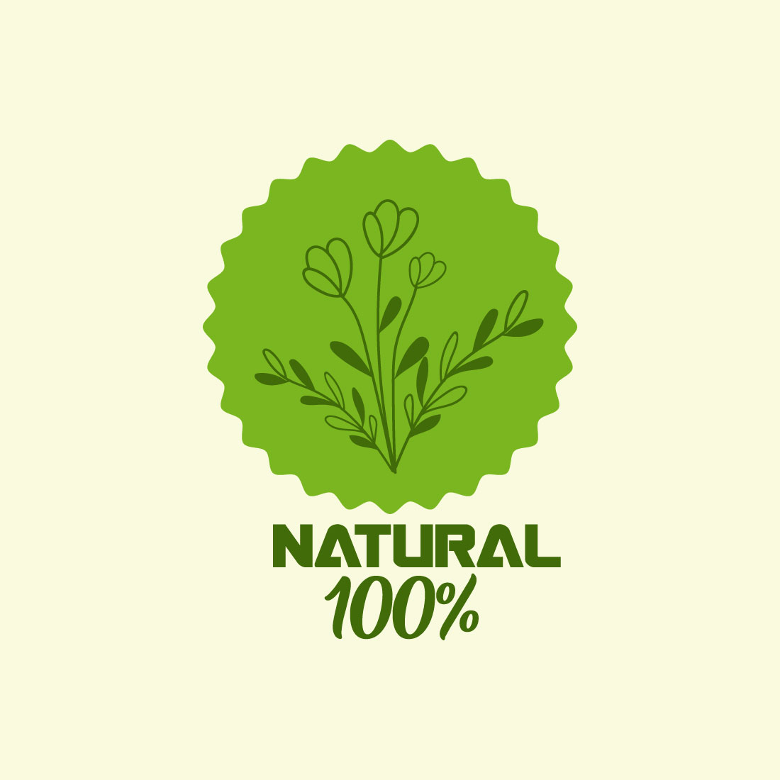 Free organic product logo cover image.