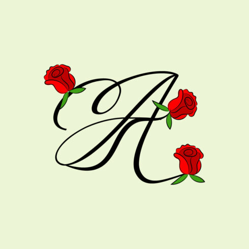 Free Rose A Letter Logo cover image.