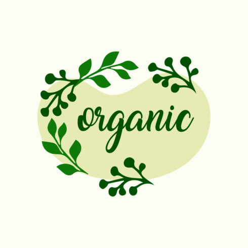 Free organic leaf floral logo cover image.