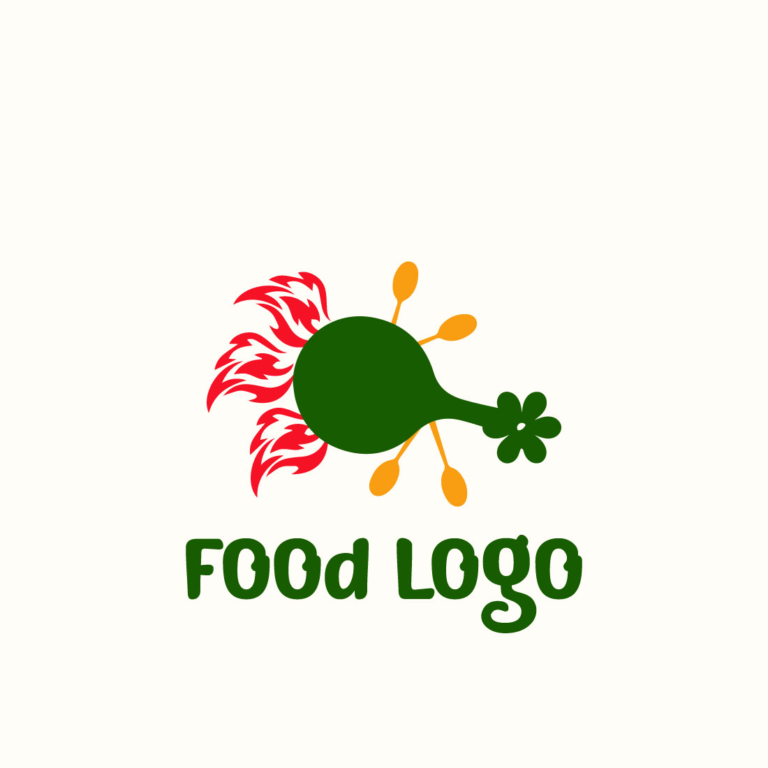 Free best food logo creation preview image.