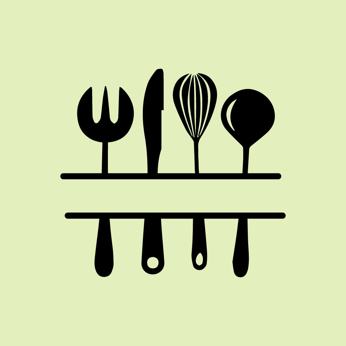 Free spoon wildflower logo preview image.