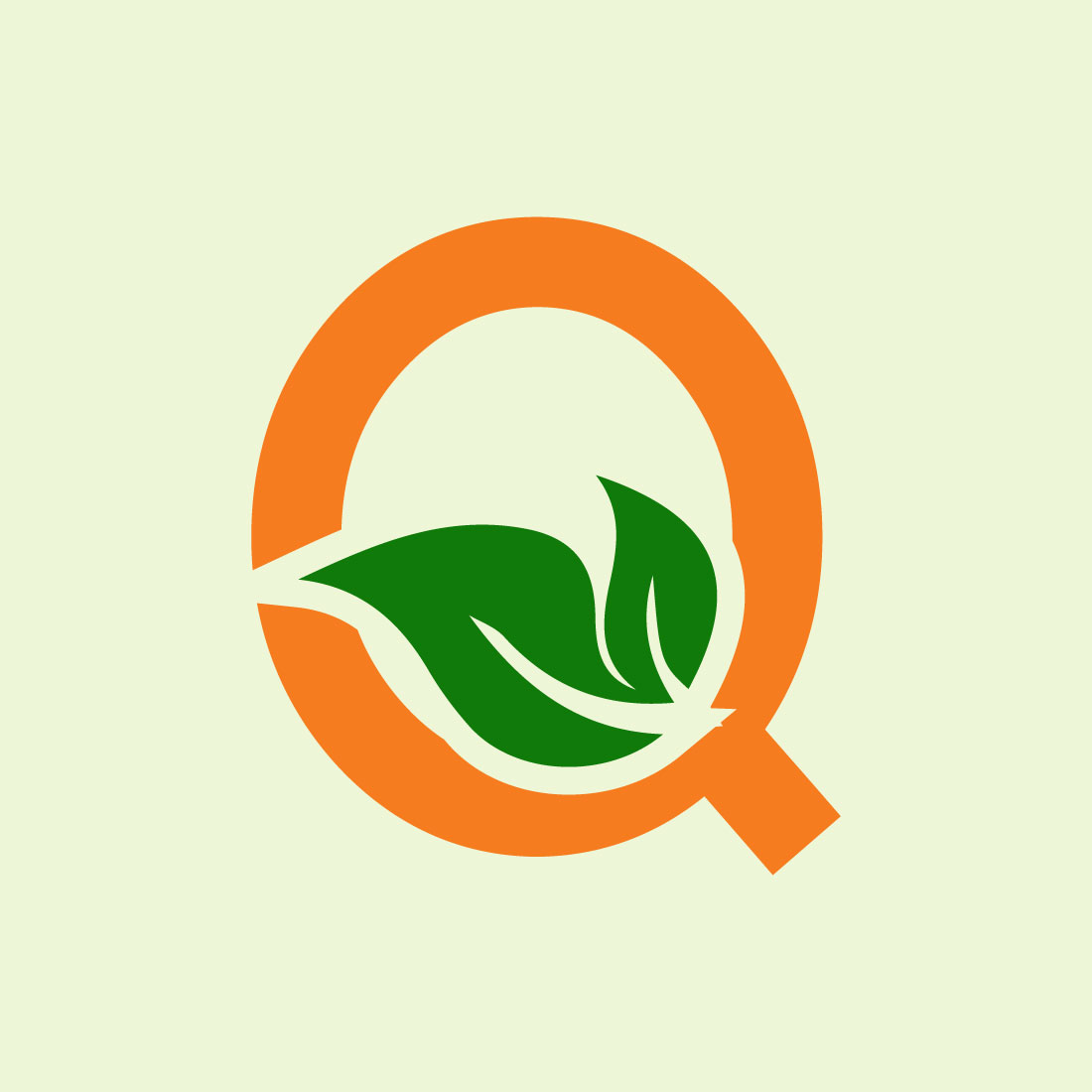 Free Q retro typography logo cover image.