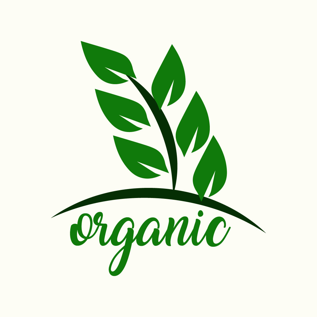 Free Earth-friendly organic logo preview image.