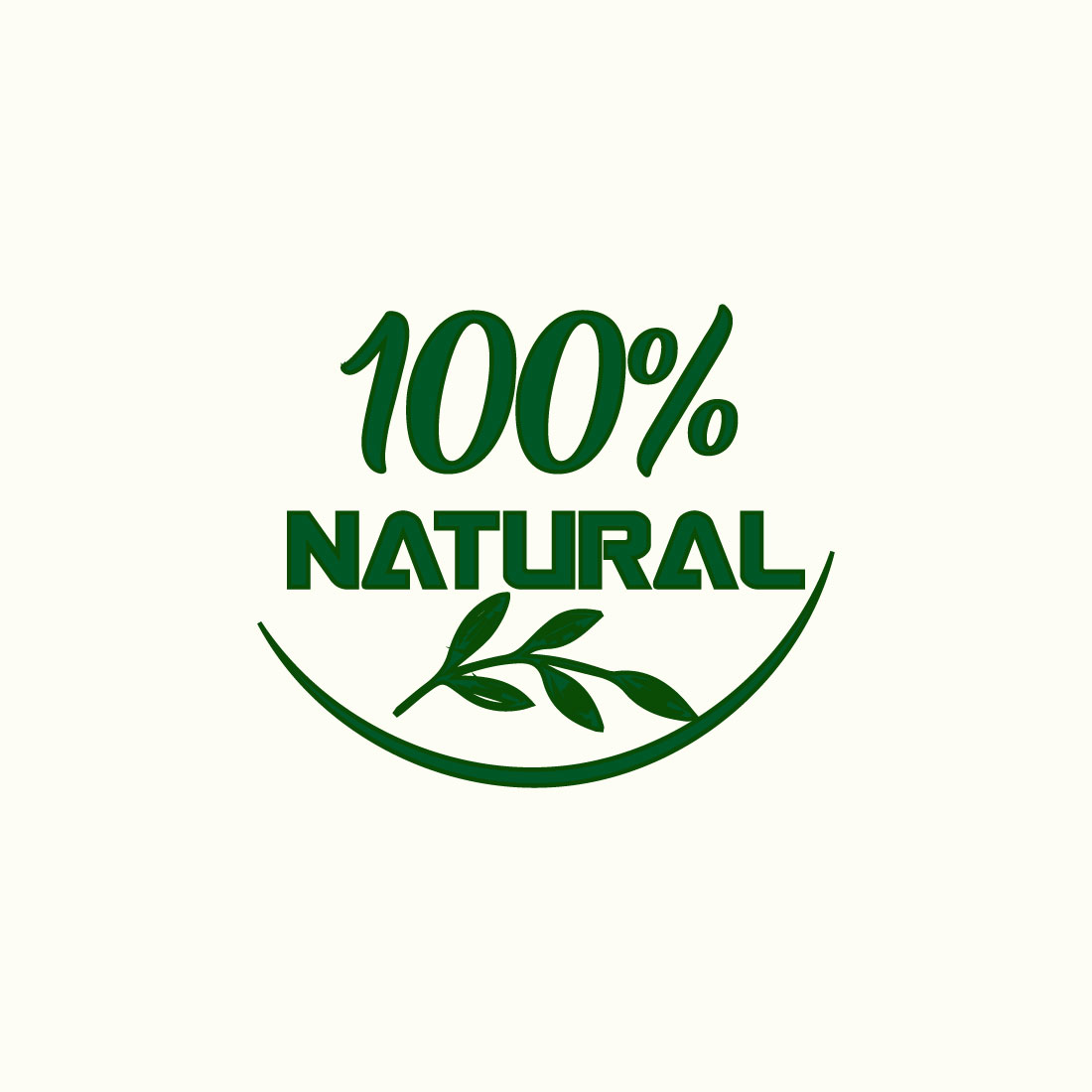 Free natural label logo cover image.