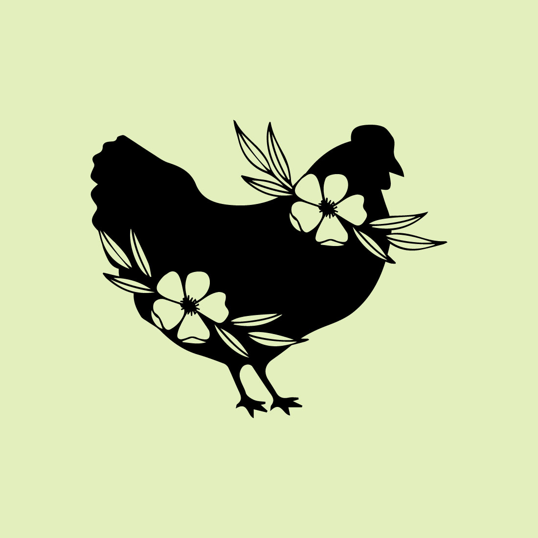 Free chicken logo preview image.