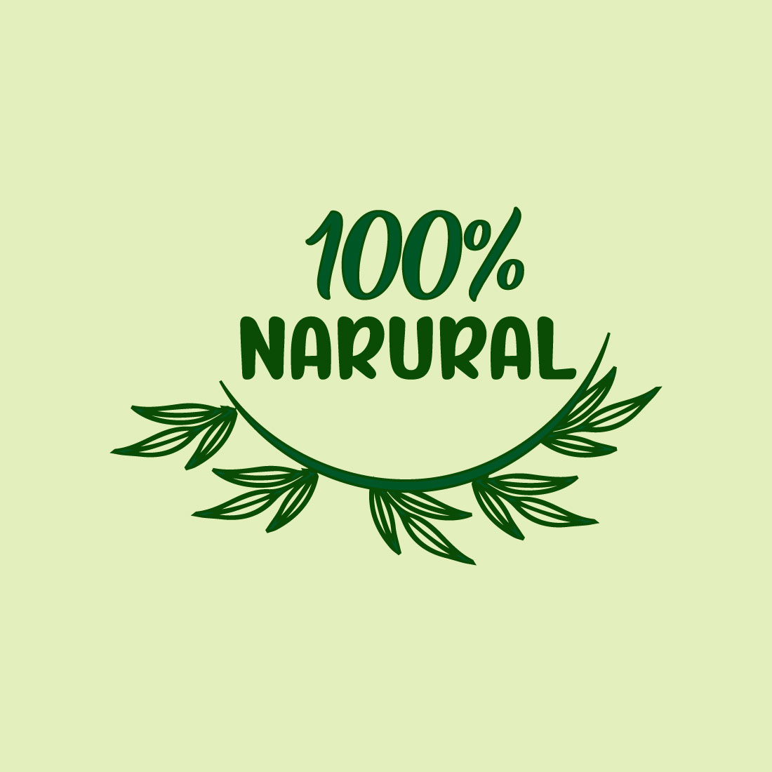 Free GreenNatural Logo cover image.