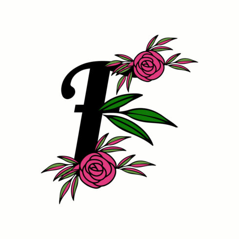 Free F floral logo cover image.