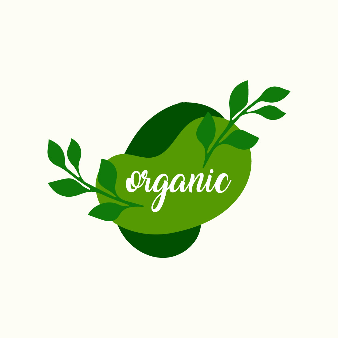 Free natural label logo cover image.