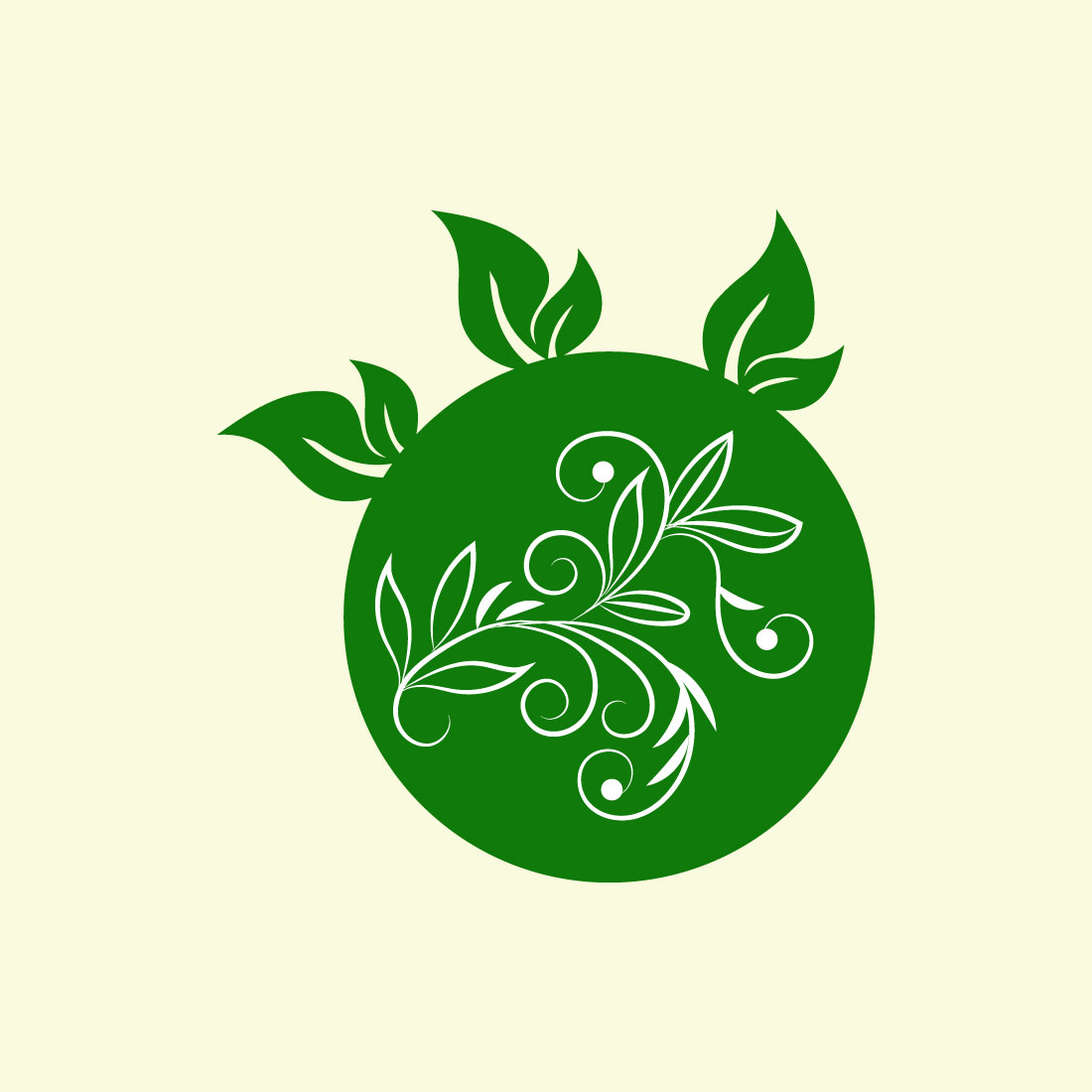 Free green vegetables logo cover image.