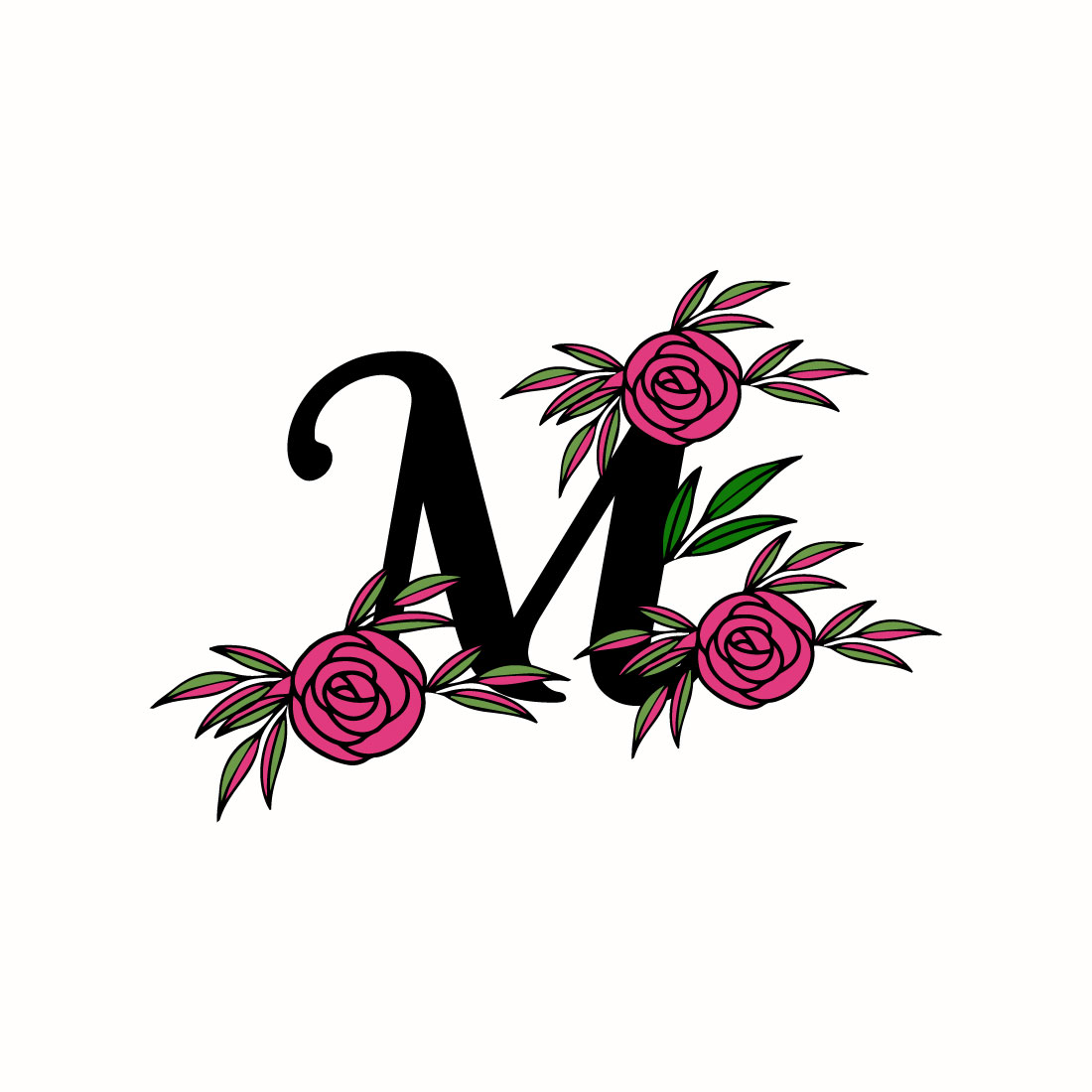 Free Cute M letter logo - MasterBundles