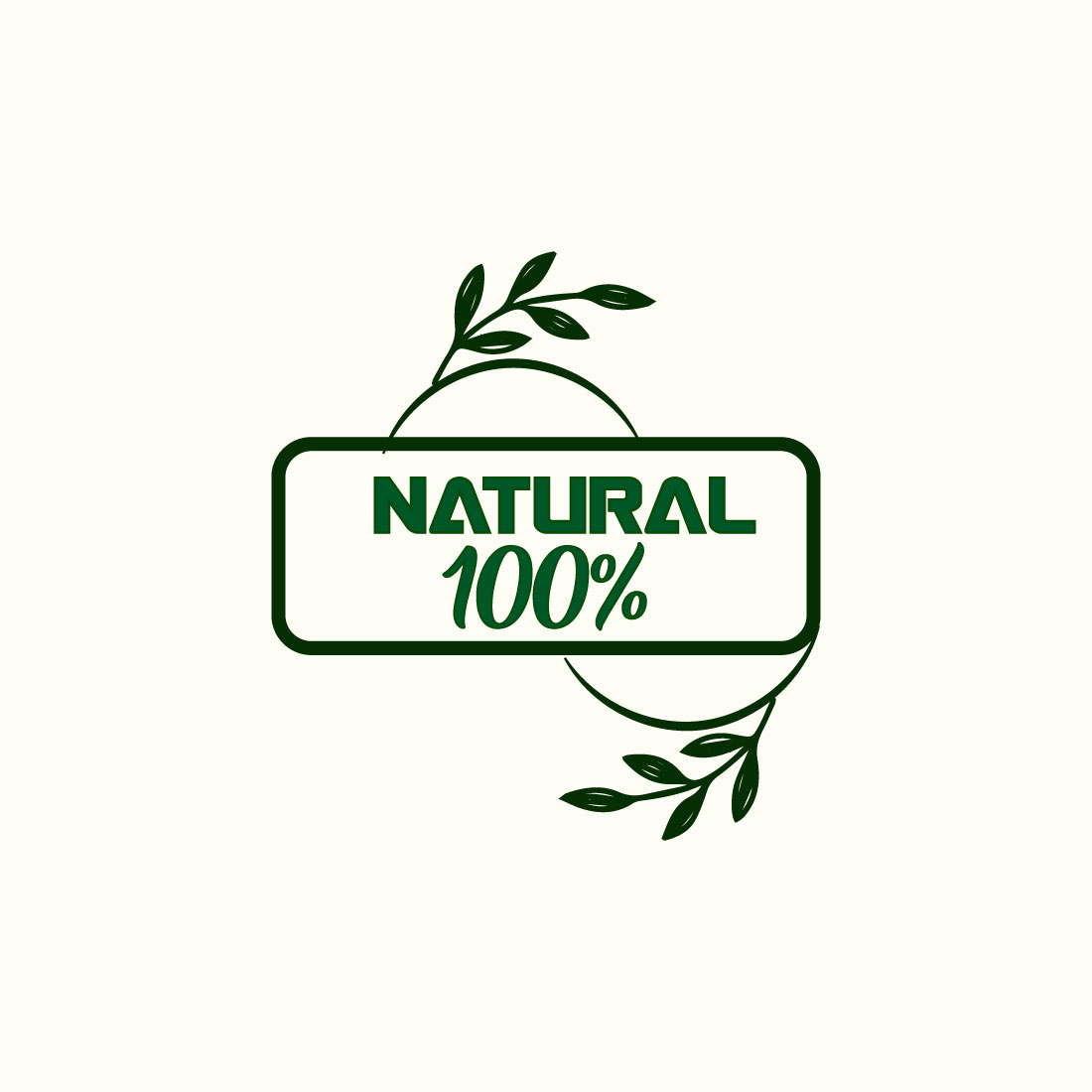 Free organic label logo cover image.