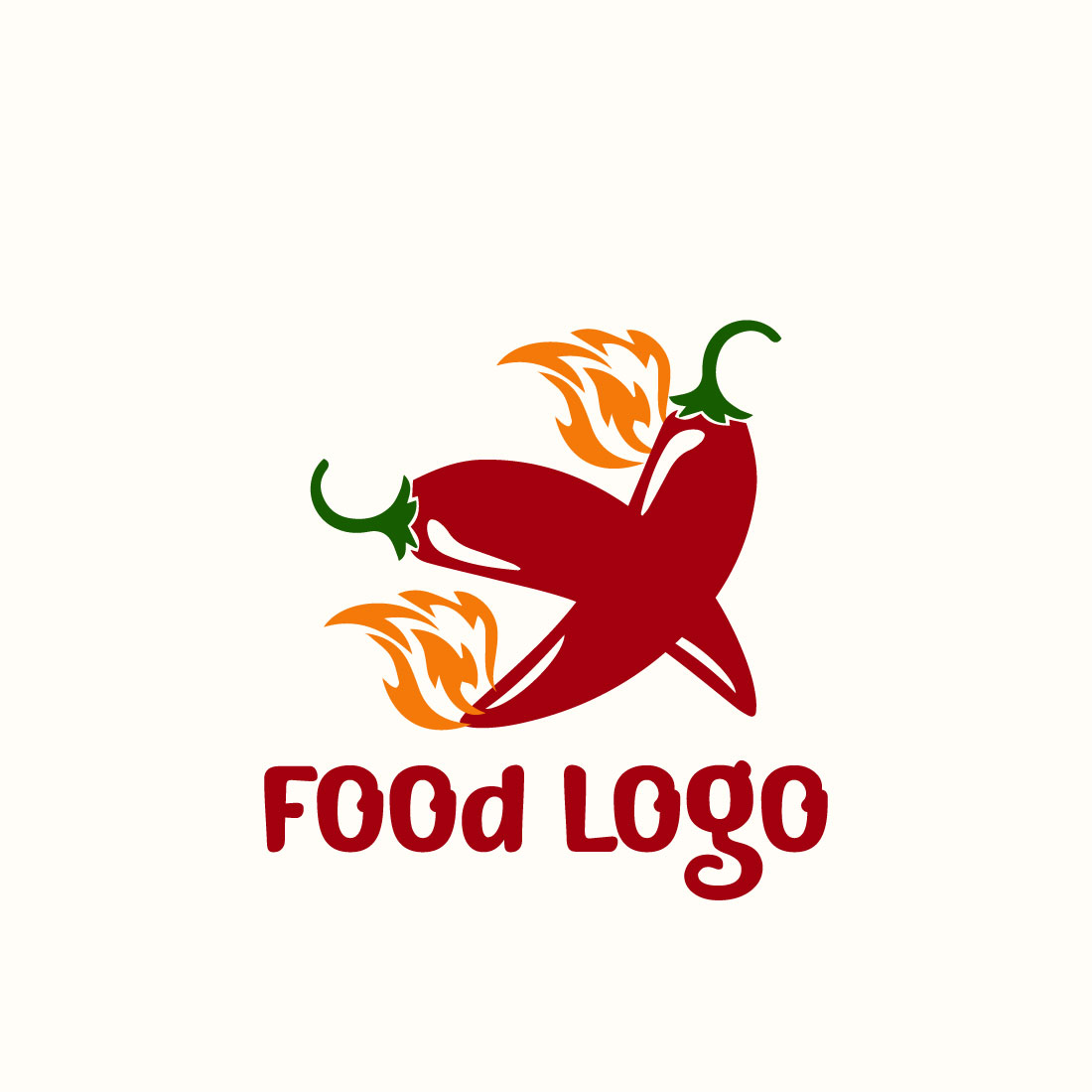 Free make spicy food logo preview image.