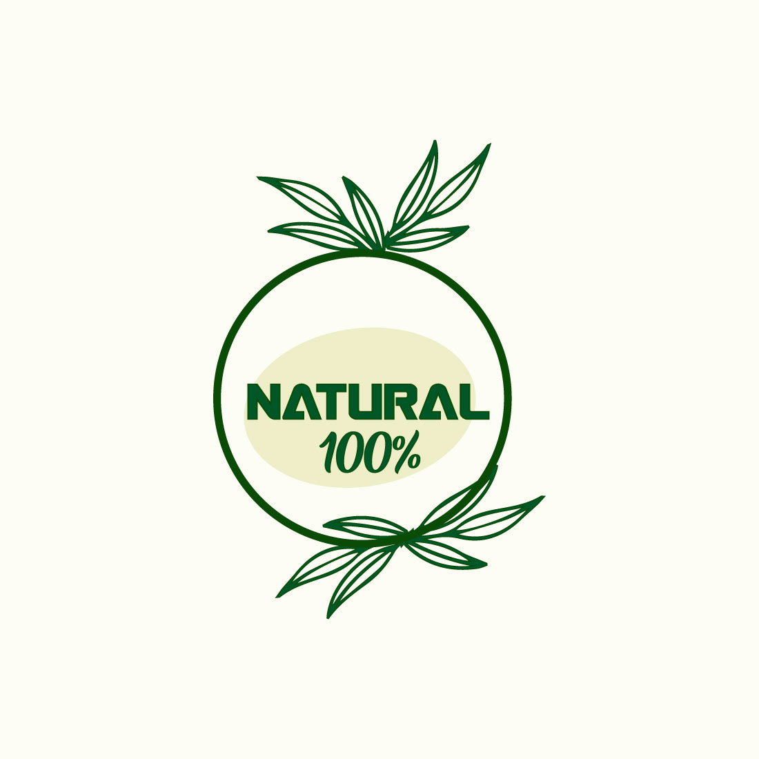 Free green label logo cover image.