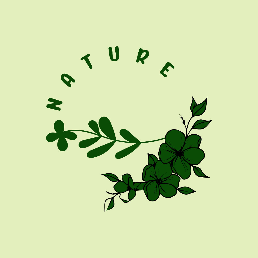 Free organic leaf logo cover image.
