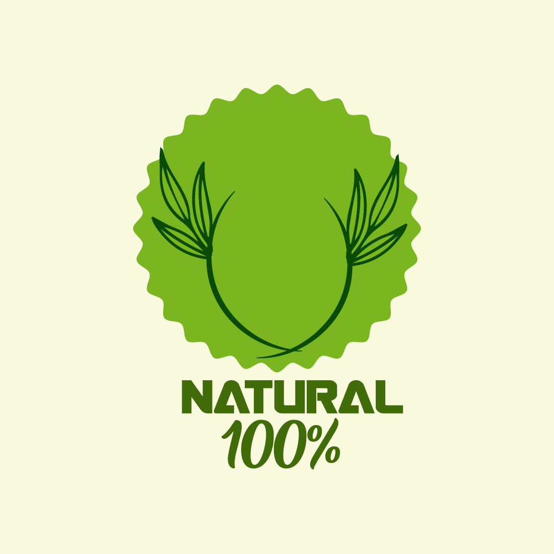 Free food leaf logo cover image.