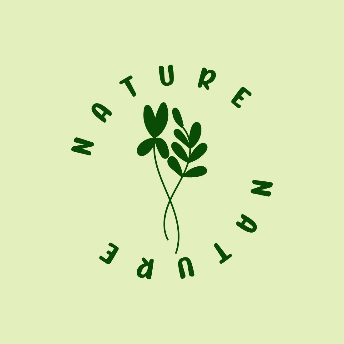 Free botanical drawing logo preview image.