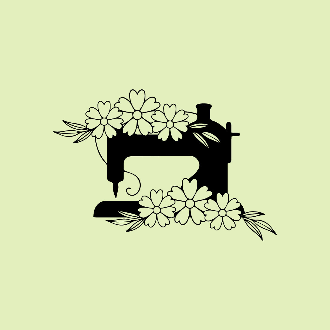 Free sewing machine logo preview image.