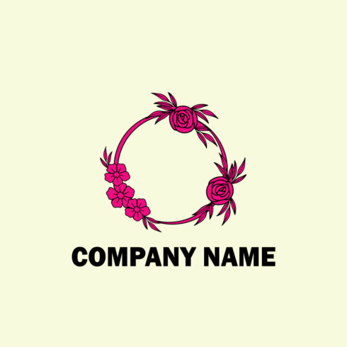 Free Floral Cute Pink Logo cover image.