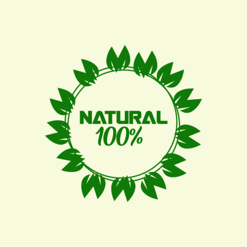 Free organic food logo cover image.