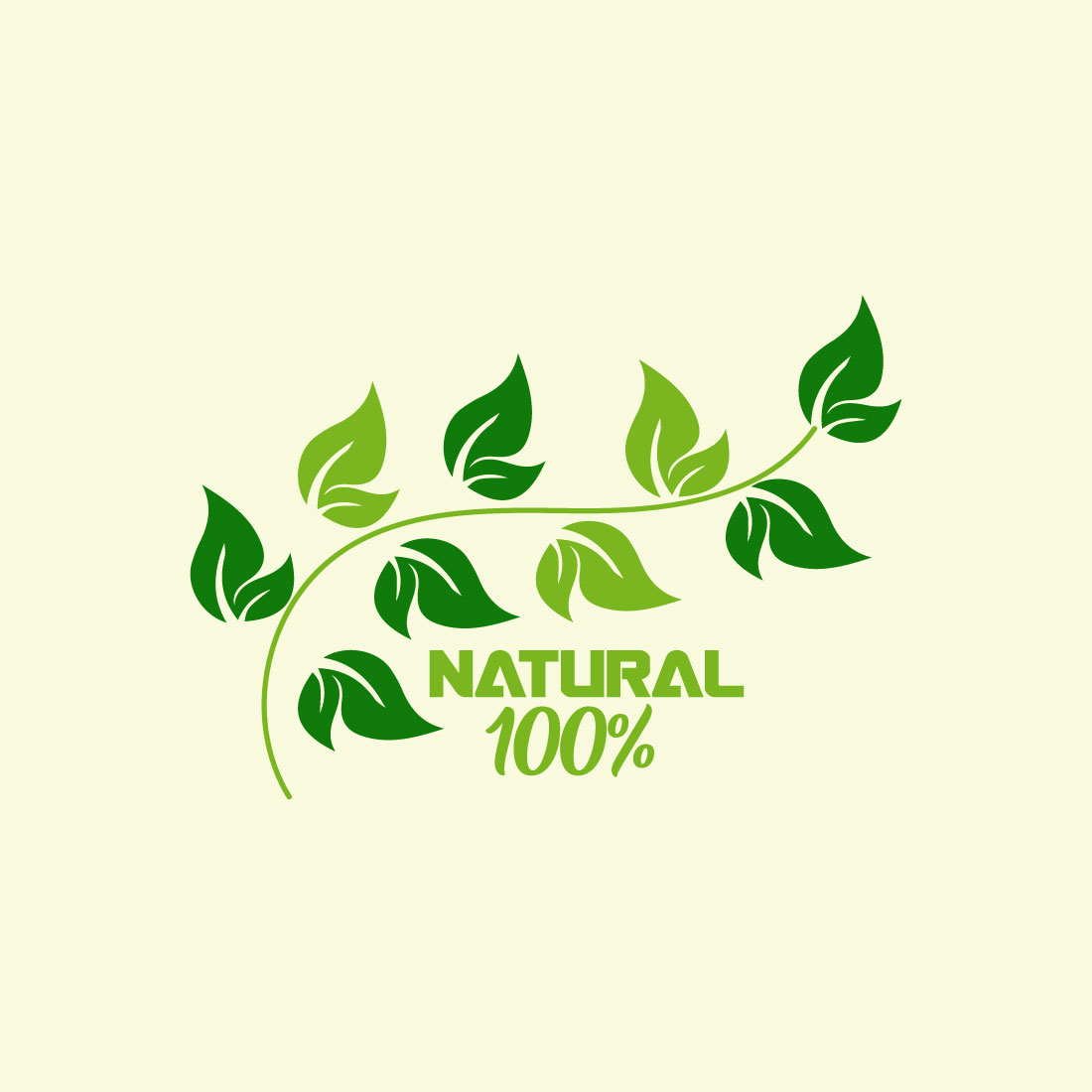 Free nature leaf logo preview image.