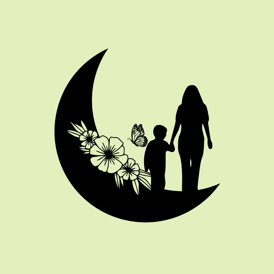 Free happy with mom Logo preview image.