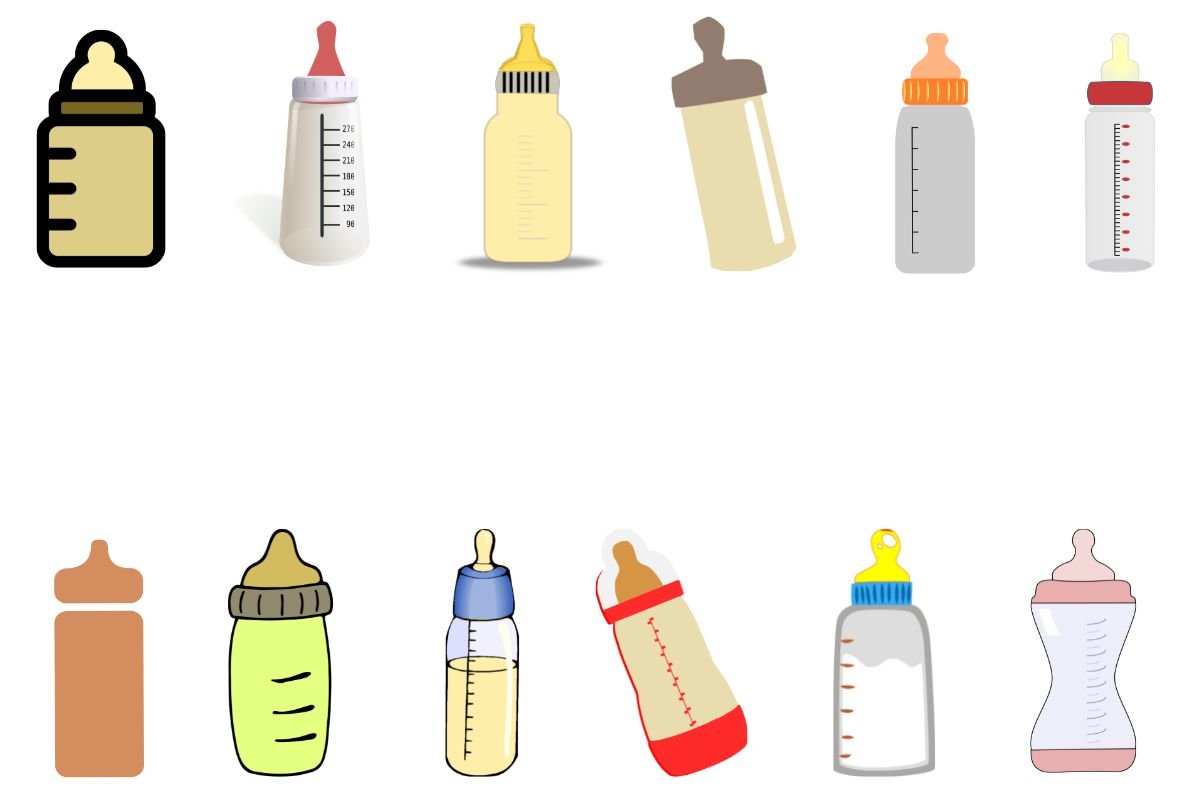 Baby Bottle Clipart and Vector cover image.