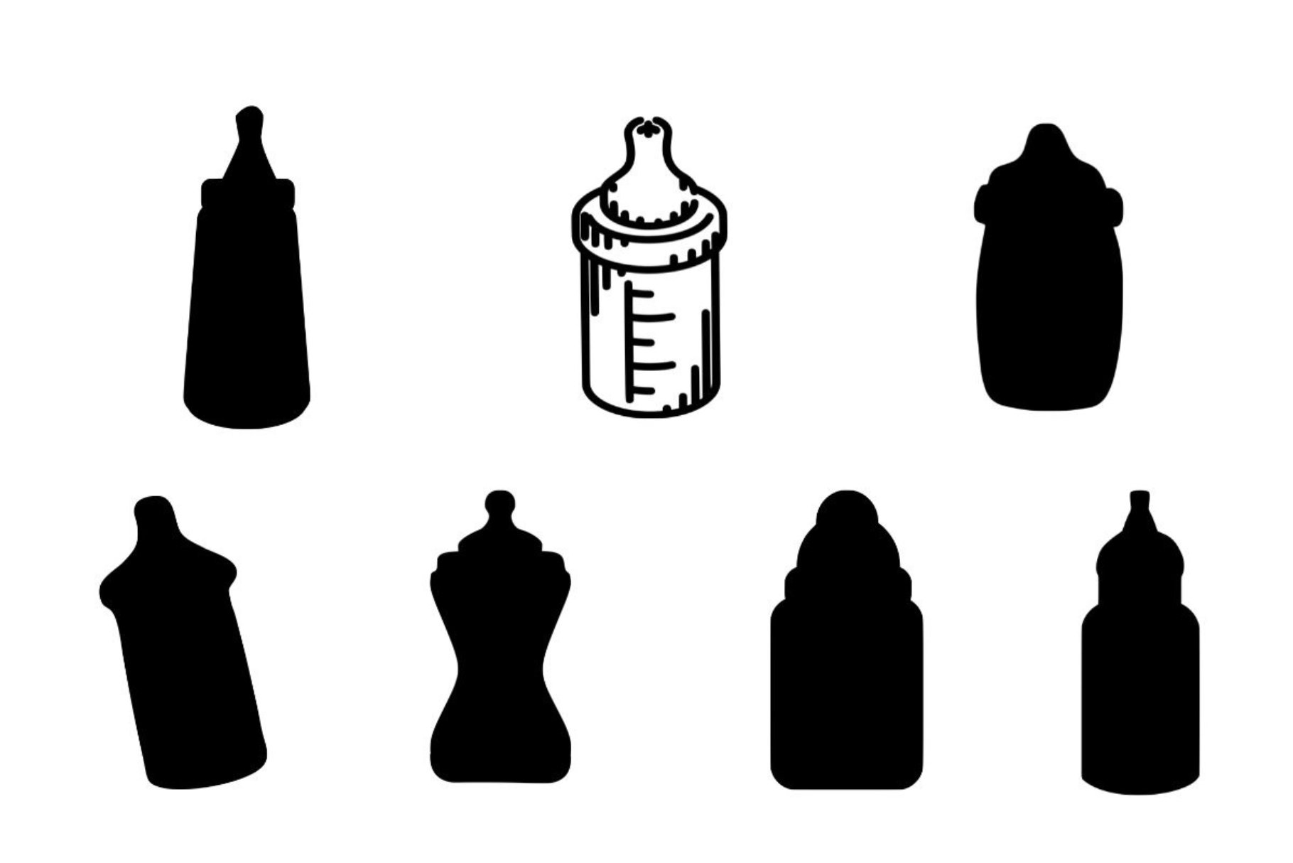 Baby Bottle Silhouette cover image.