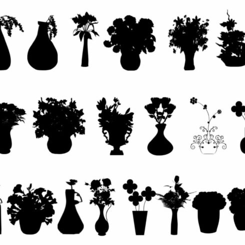 Flower in Vase Silhouette cover image.