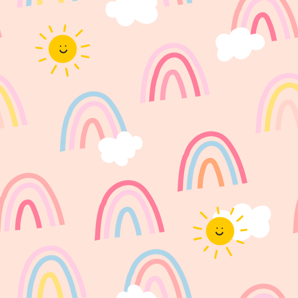 colorful seamless fun pattern - MasterBundles